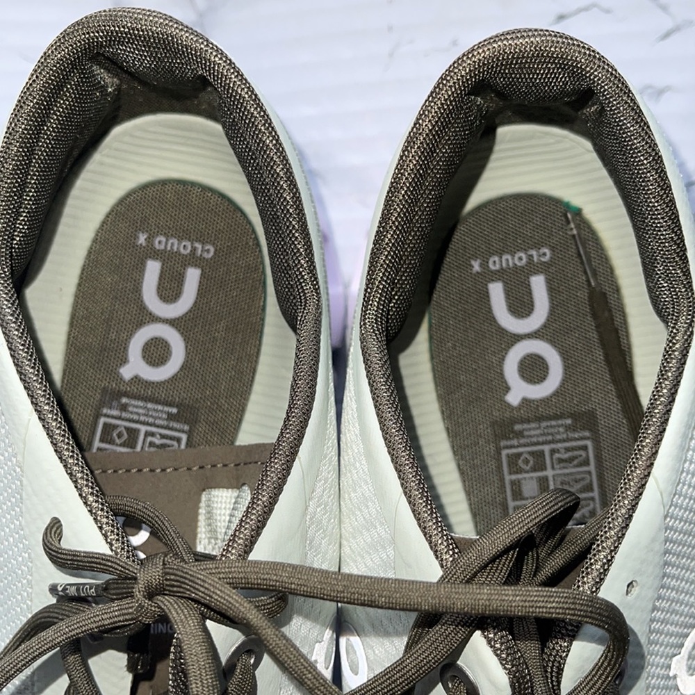 ON CLOUD C ALOE WHITE AND BROWN MENS SIZE 12 LIGHTWEIGHT BUILT FOR MIXED… - Picture 9 of 11